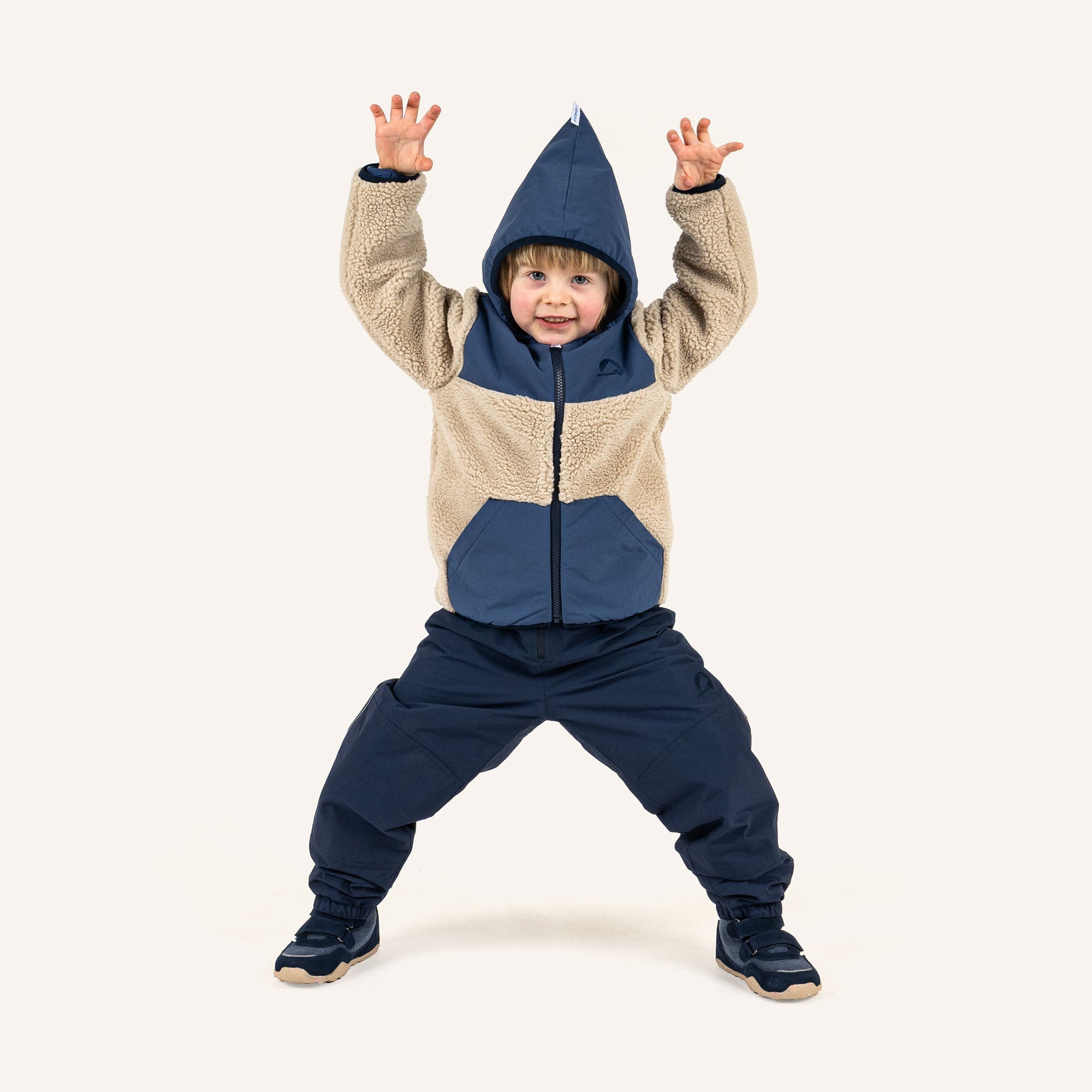 finkid-kisko-teddy-teddyfleece-jacke-kinder image 2