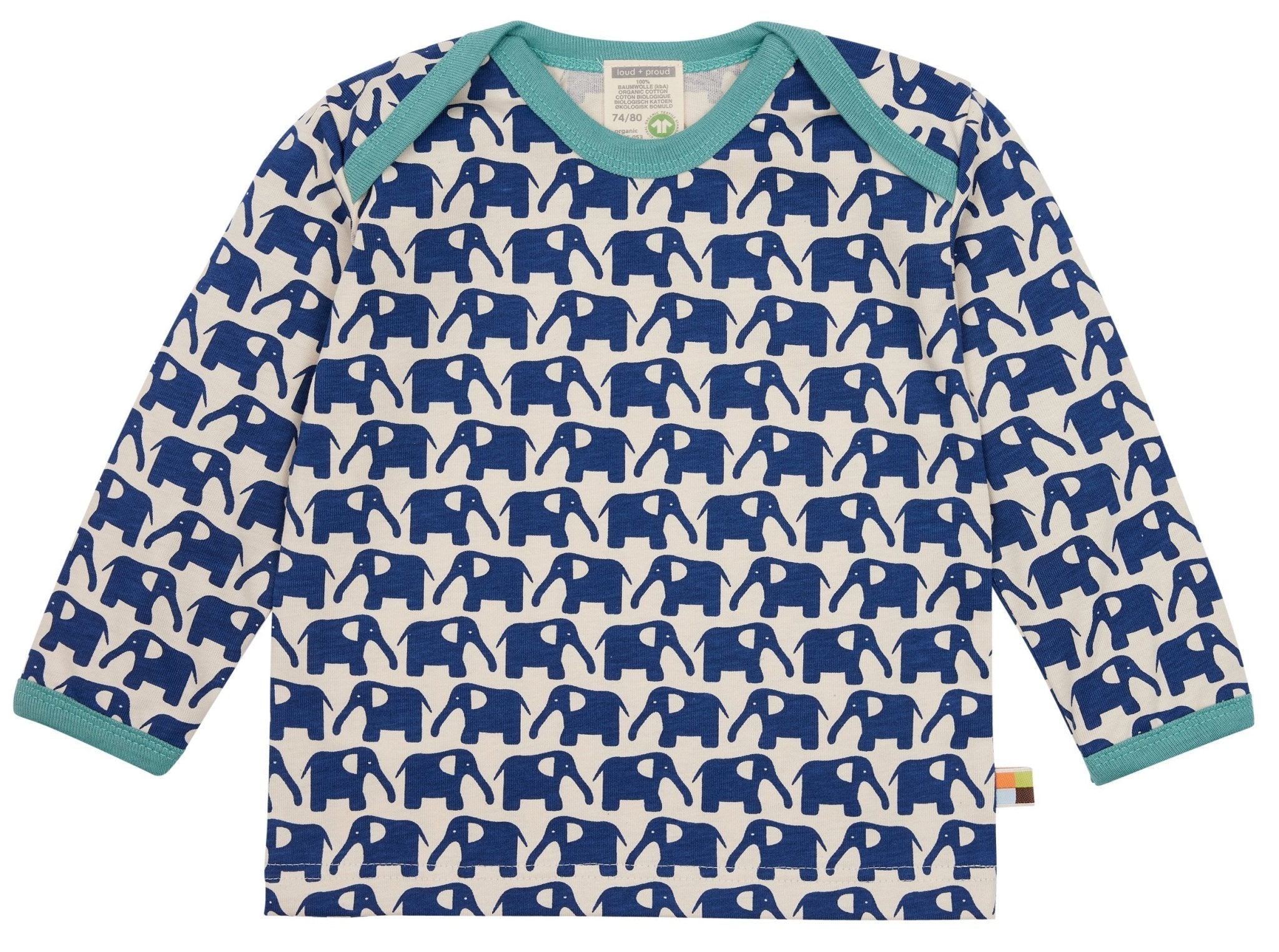 loud-proud-shirt-langarm-mit-druck-elefanten-bio-baumwolle image 3