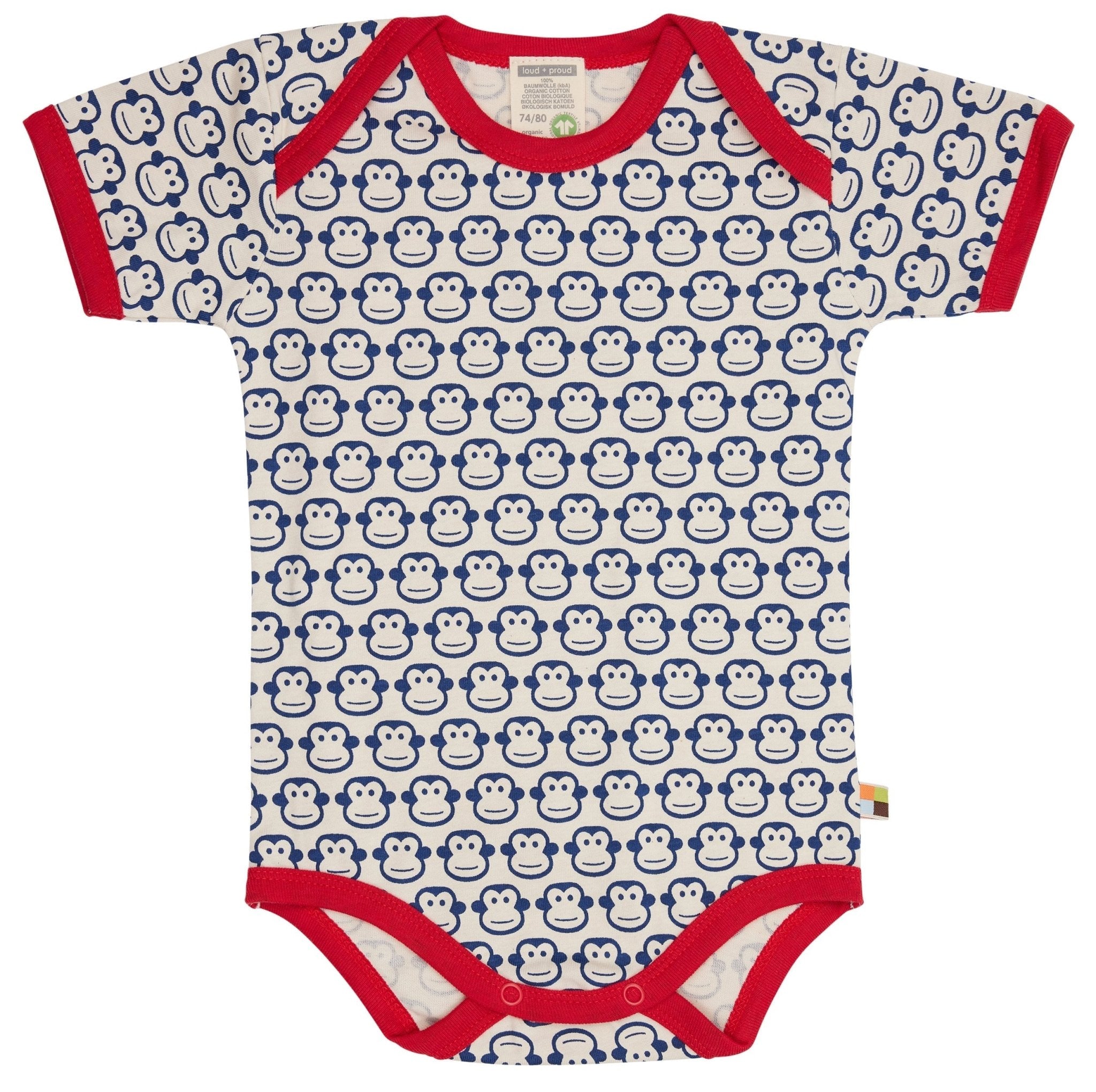 loud-proud-body-kurzarm-mit-druck-affen-bio-baumwoll-body-mit-allover-druck image 1