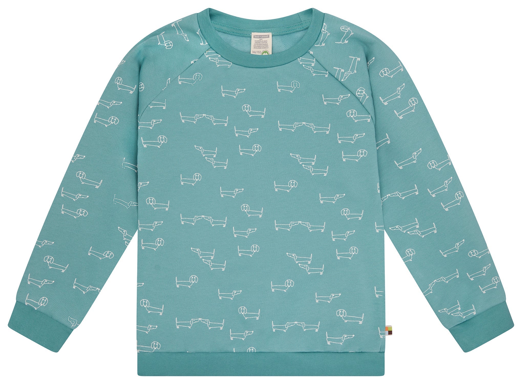 loud-proud-sweatshirt-mit-alloverdruck-dackel-aus-bio-baumwolle image 7