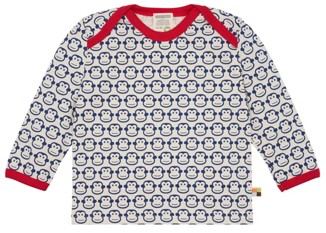 loud-proud-shirt-langarm-mit-affen-druck-aus-bio-baumwolle image 1