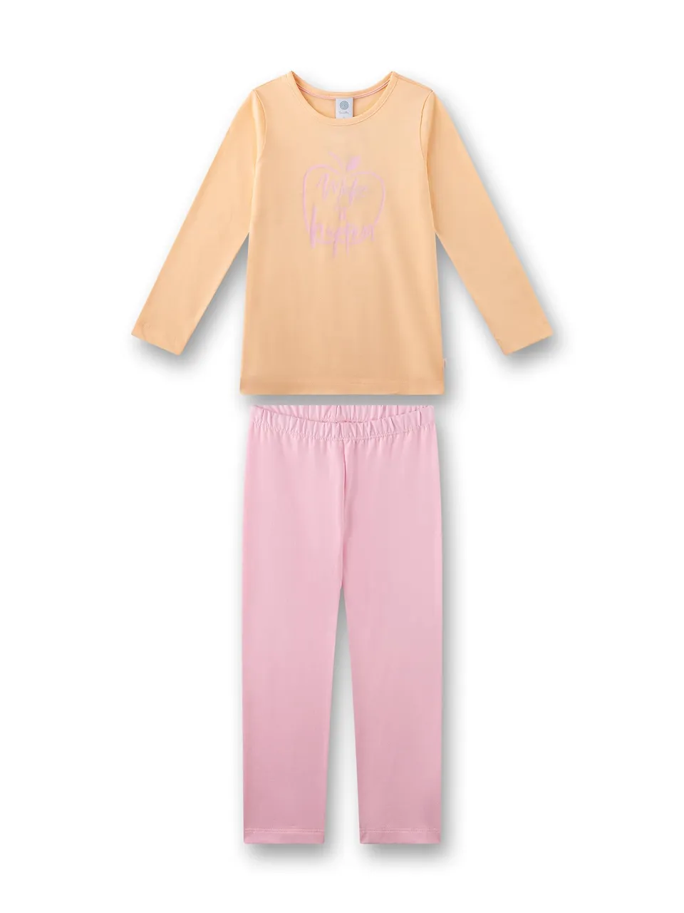 sanetta-m-dchen-schlafanzug-lang-orange-pyjamaset image 1