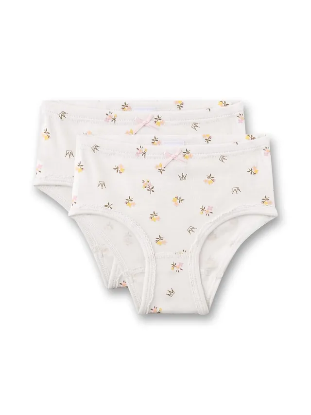 sanetta-m-dchen-h-ftslip-doppelpack-beige-blume-100-bio-baumwolle image 1