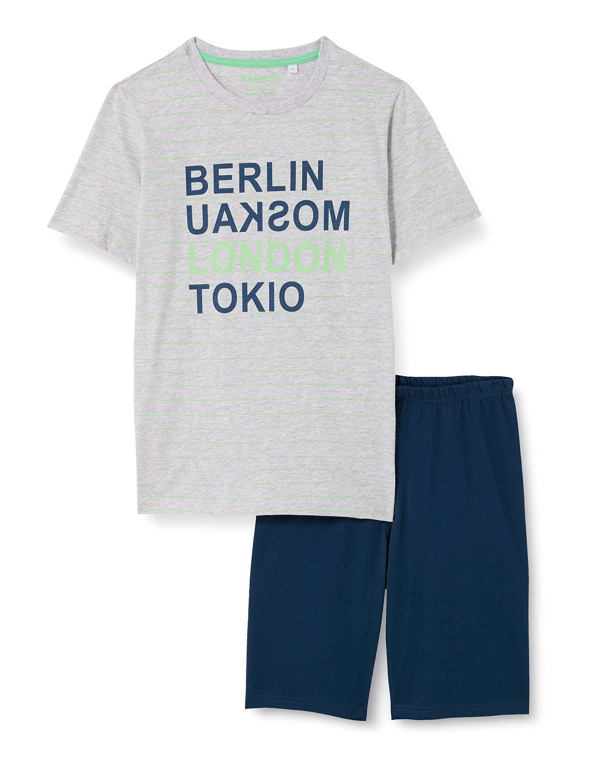 sanetta-jungen-schlafanzug-kurz-grau-pyjamaset-baumwolle image 6