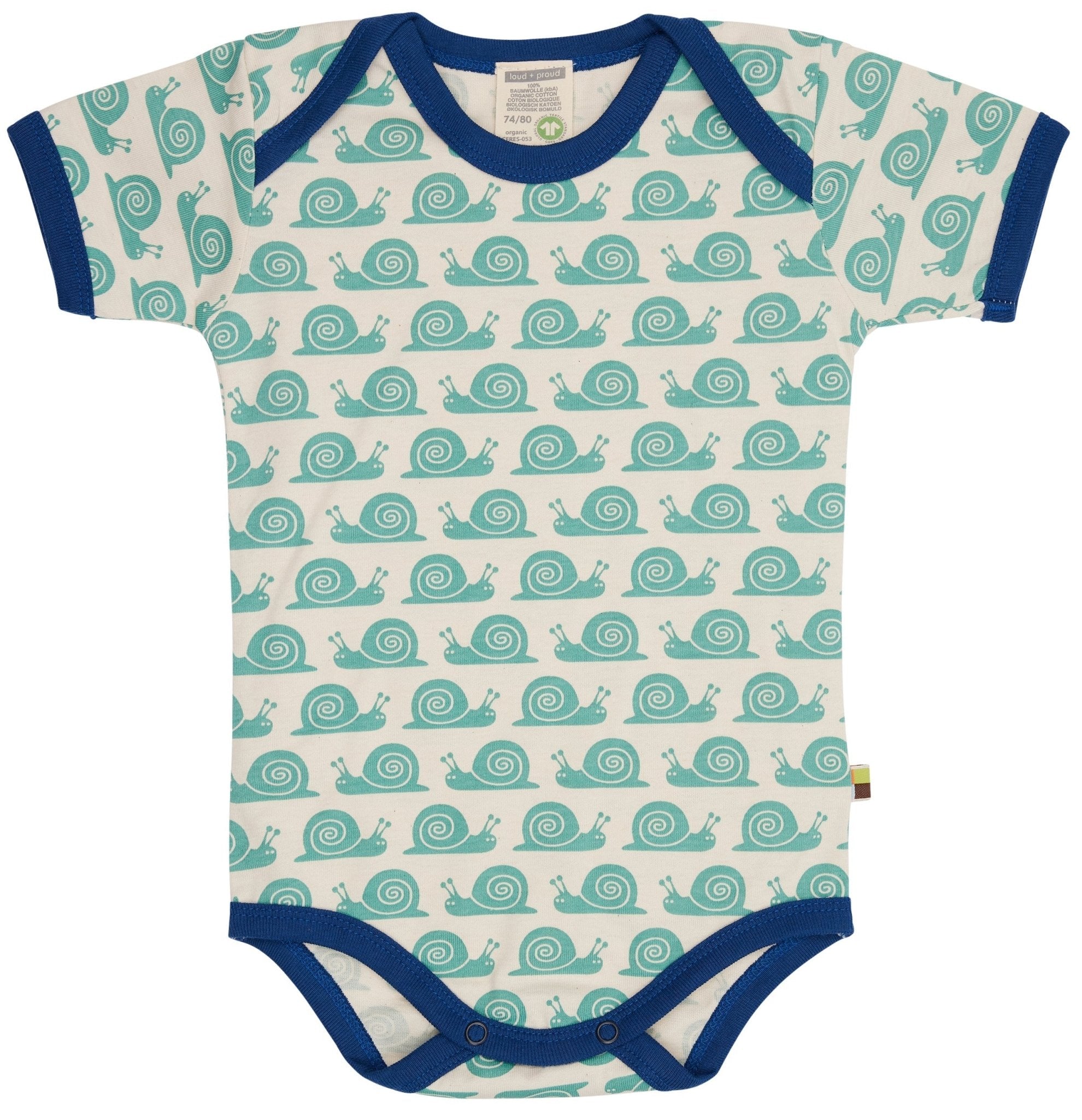 loud-proud-body-kurzarm-schnecken-bio-baumwoll-body-mit-druck image 1