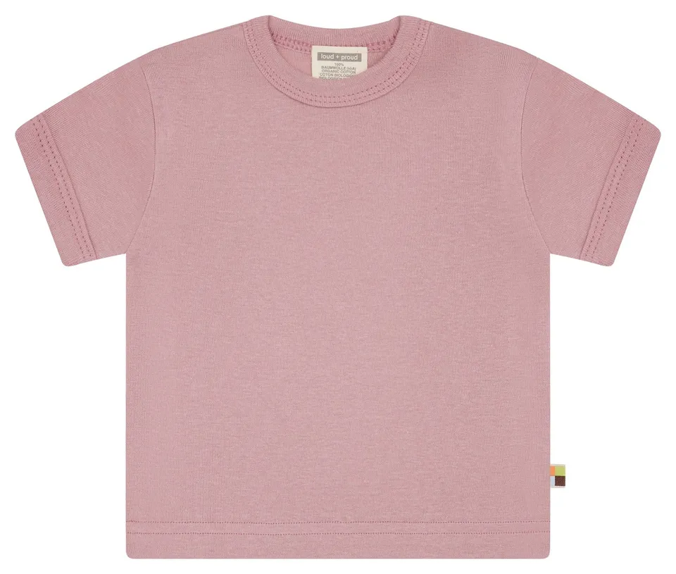 loud-proud-t-shirt-uni-feinripp-bio-baumwolle-kinder-basic-shirt image 1