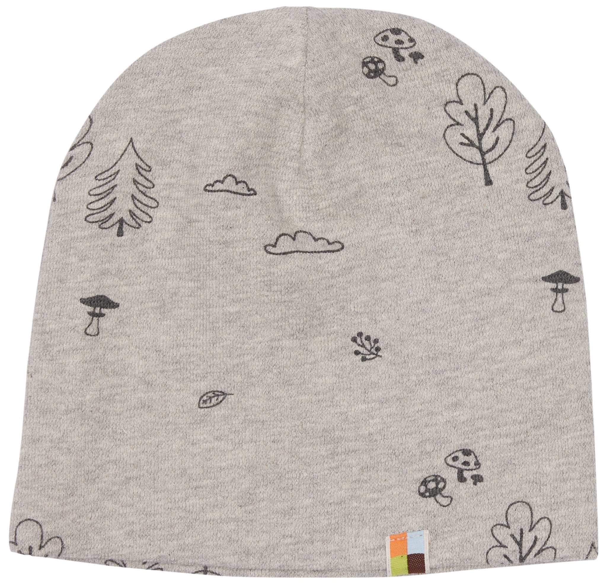 loud-proud-beanie-strukturstrick-mit-walddruck image 1