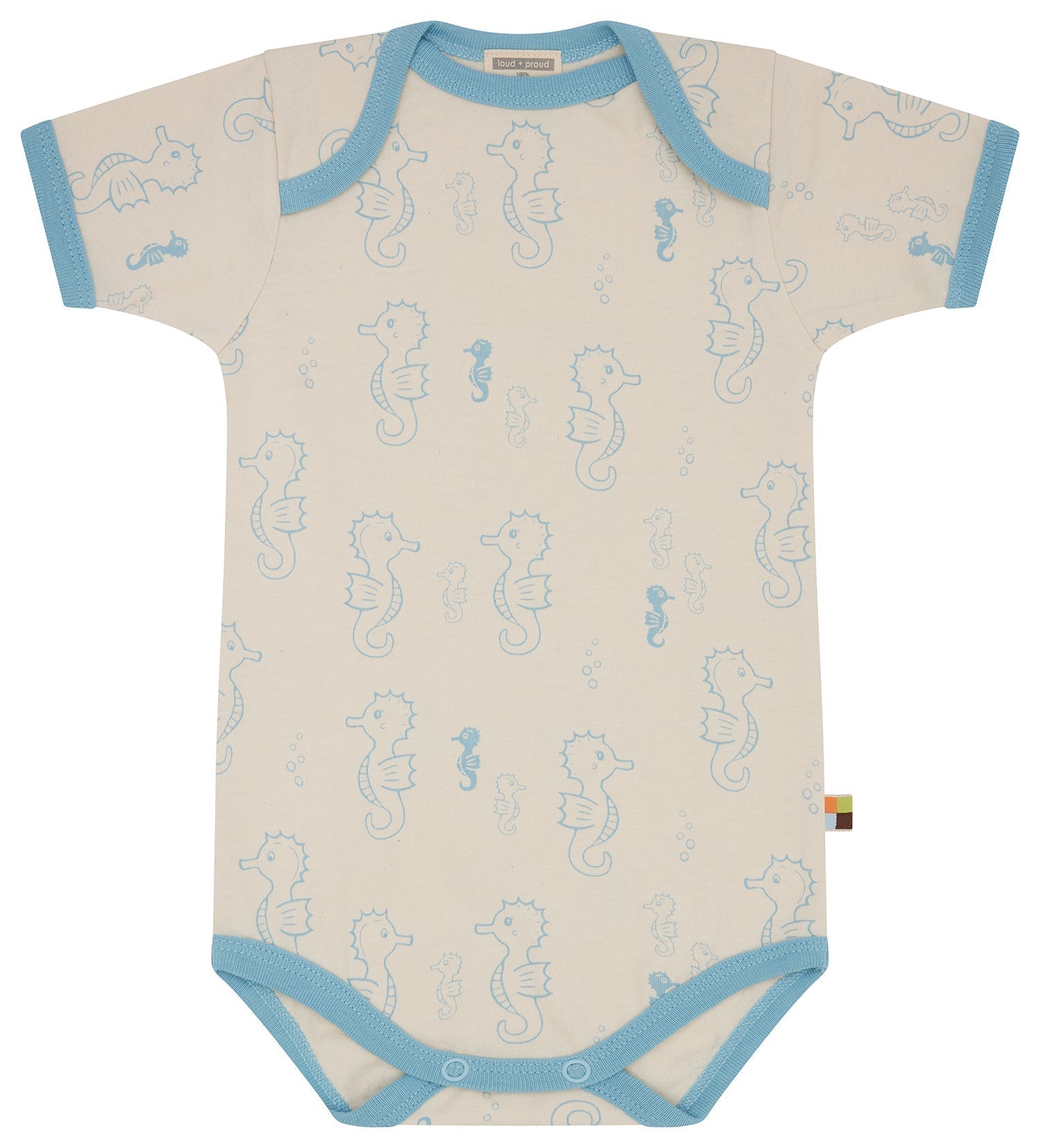 loud-proud-baby-body-kurzarm-mit-tiermotiv-druck image 1