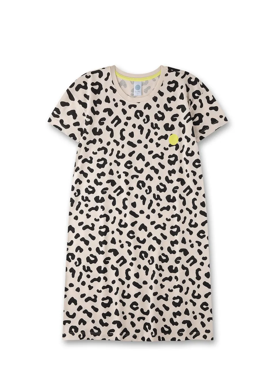sanetta-m-dchen-nachthemd-beige-leo-allover-baumwolle image 1