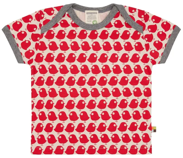 loud-proud-t-shirt-mit-druck-v-gel-bio-baumwolle-t-shirt image 1
