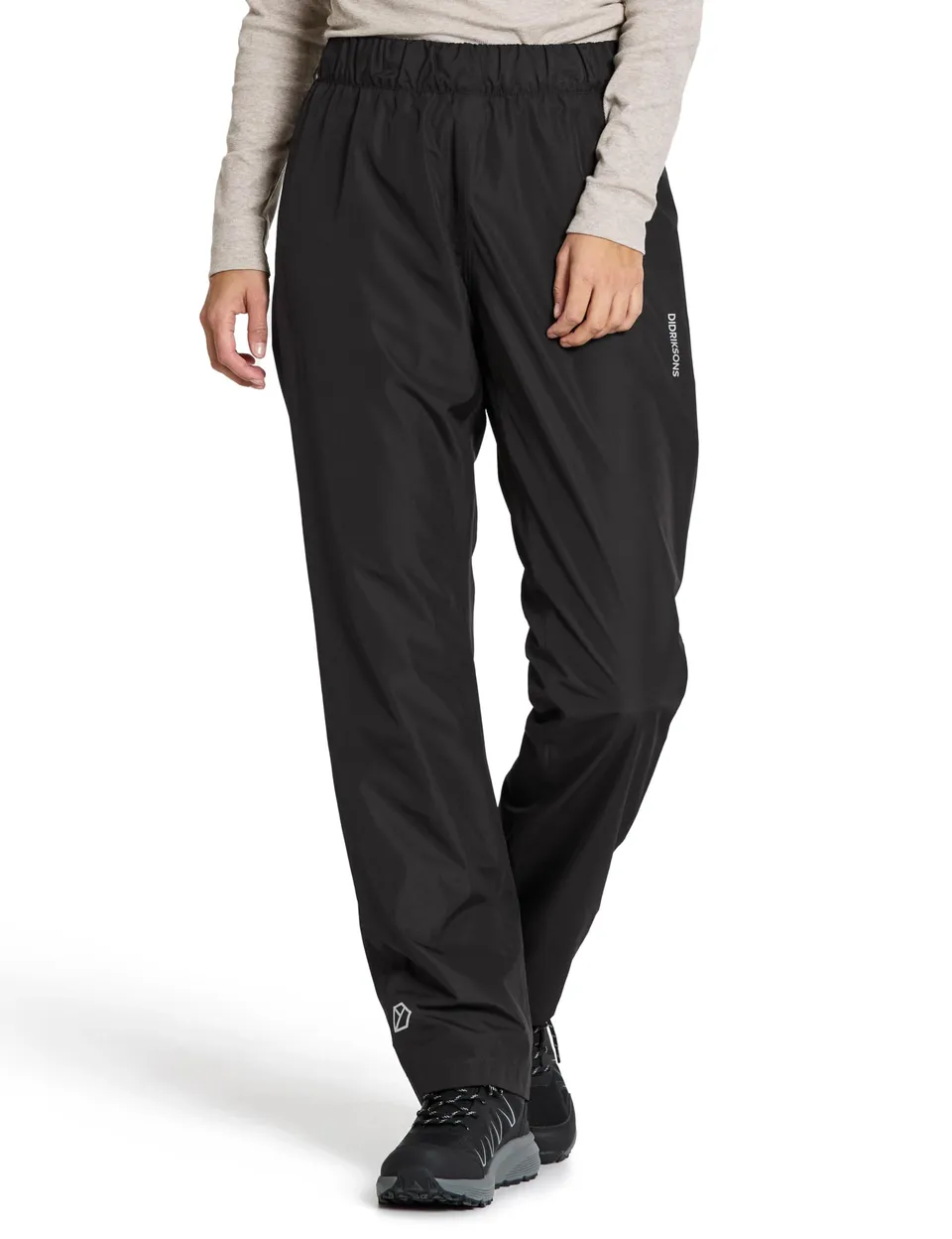 didriksons-nordic-pants-damen-regenhose-wasserdicht-schwarz image 1