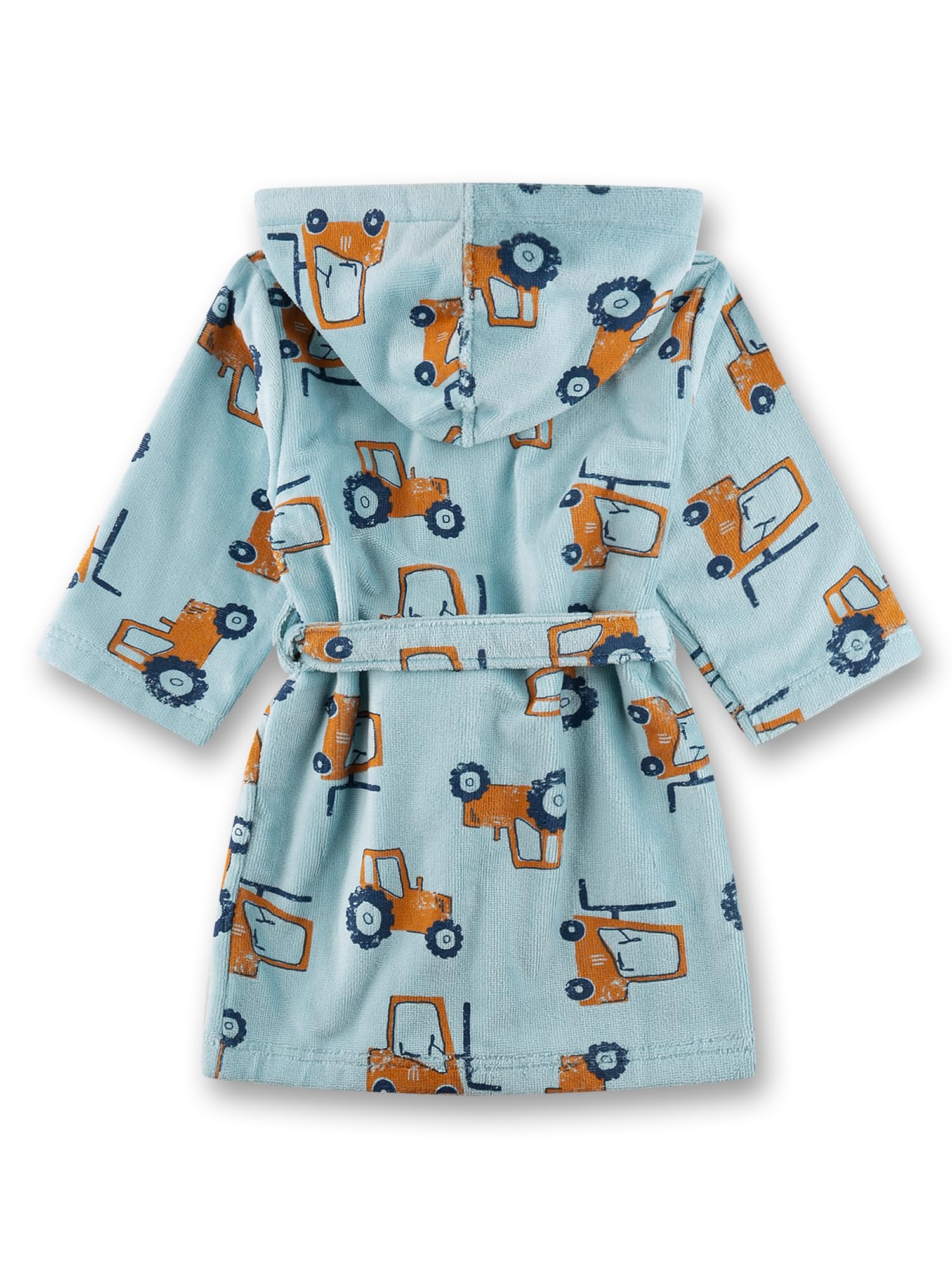 sanetta-jungen-bademantel-blau-traktor-aus-frottee image 2