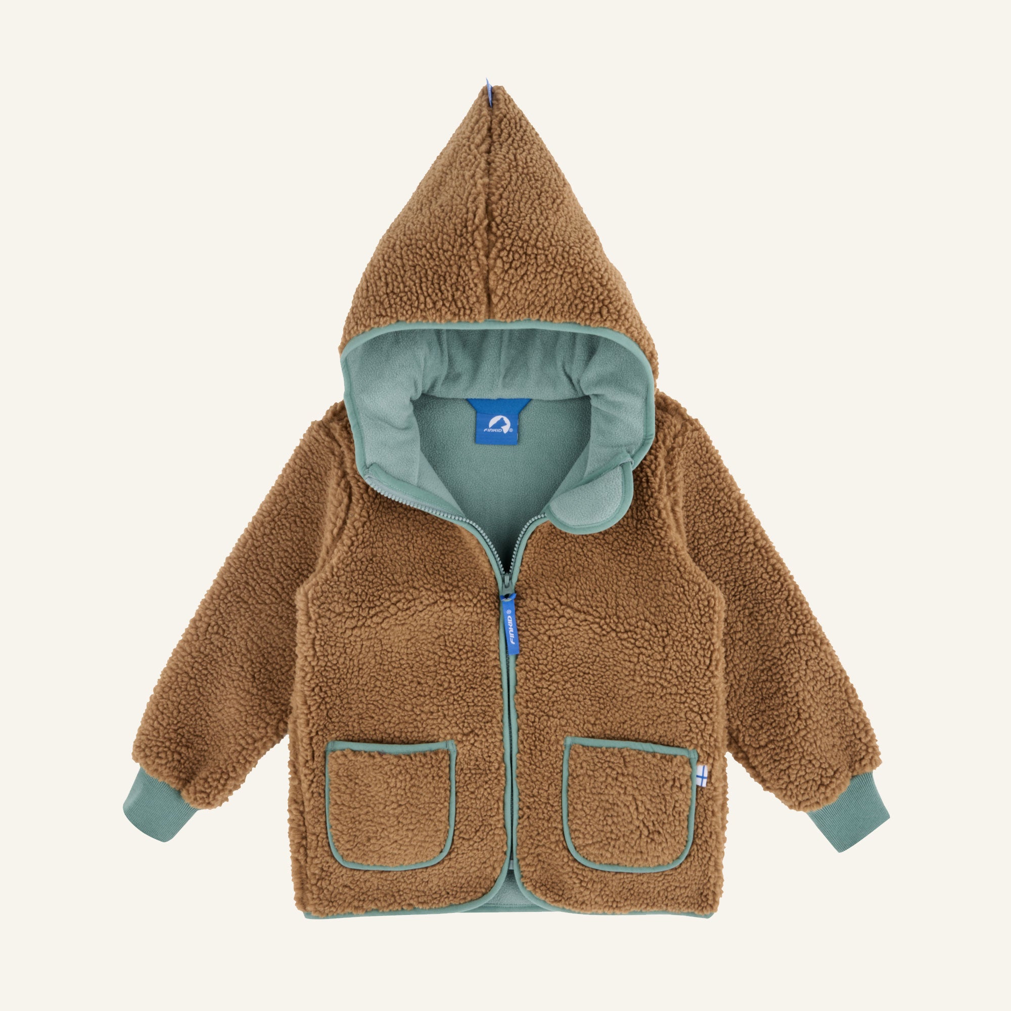 finkid-tonttu-teddy-kinder-teddyfleece-jacke-zip-in image 5