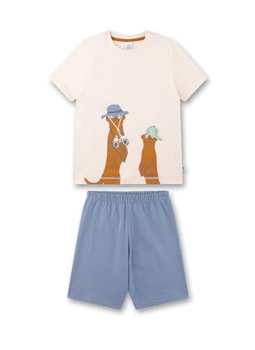 sanetta-jungen-schlafanzug-kurz-beige-pyjamaset-aus-baumwolle-f-r-jungen image 4