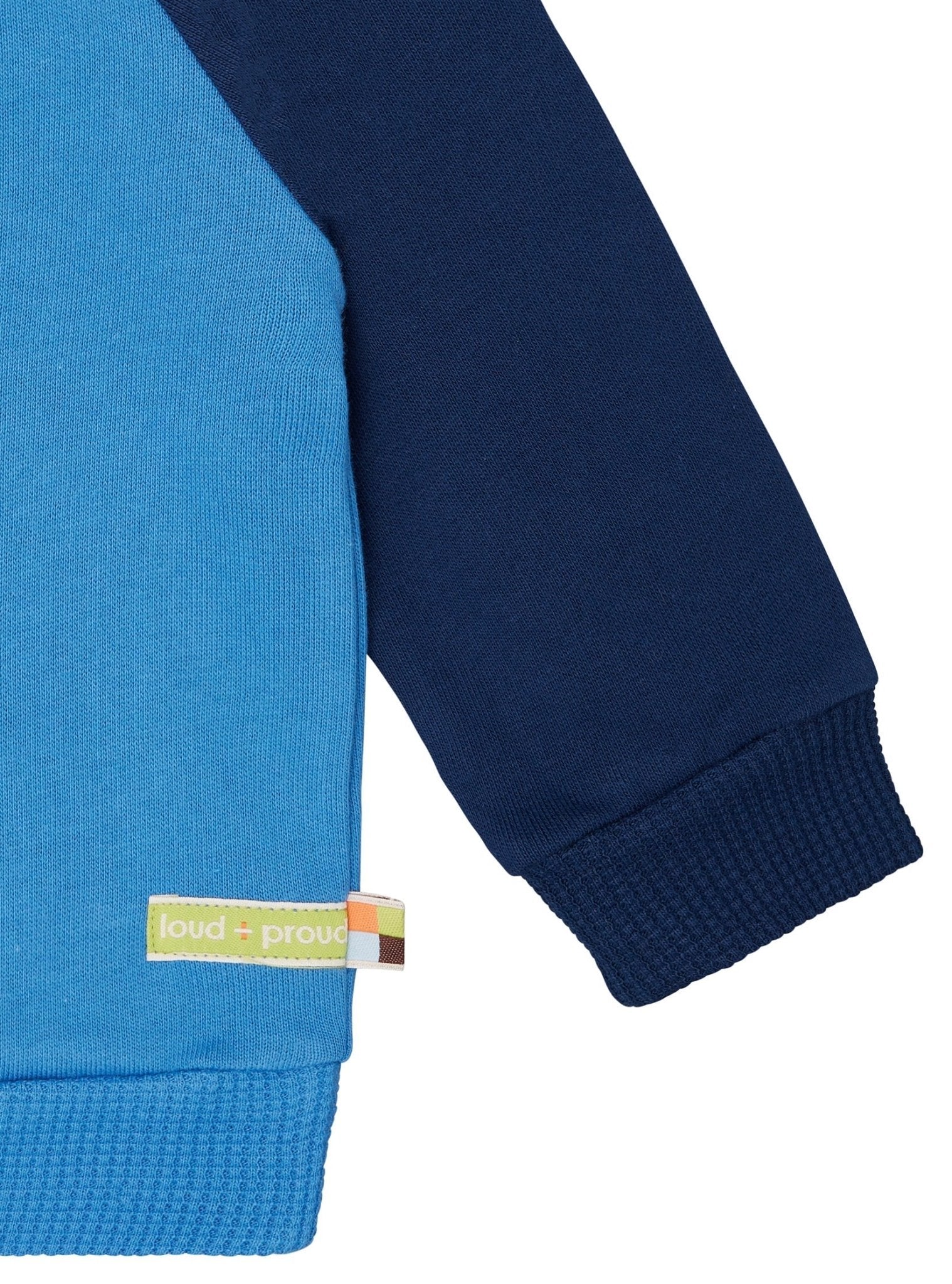 loud-proud-sweatshirt-mit-raglan-rmeln-in-kontrastfarbe image 3