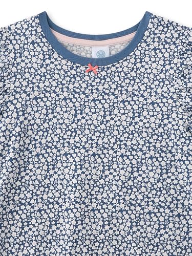 sanetta-pure-m-dchen-schlafanzug-kurz-blau-blumen-100-bio-baumwolle image 6