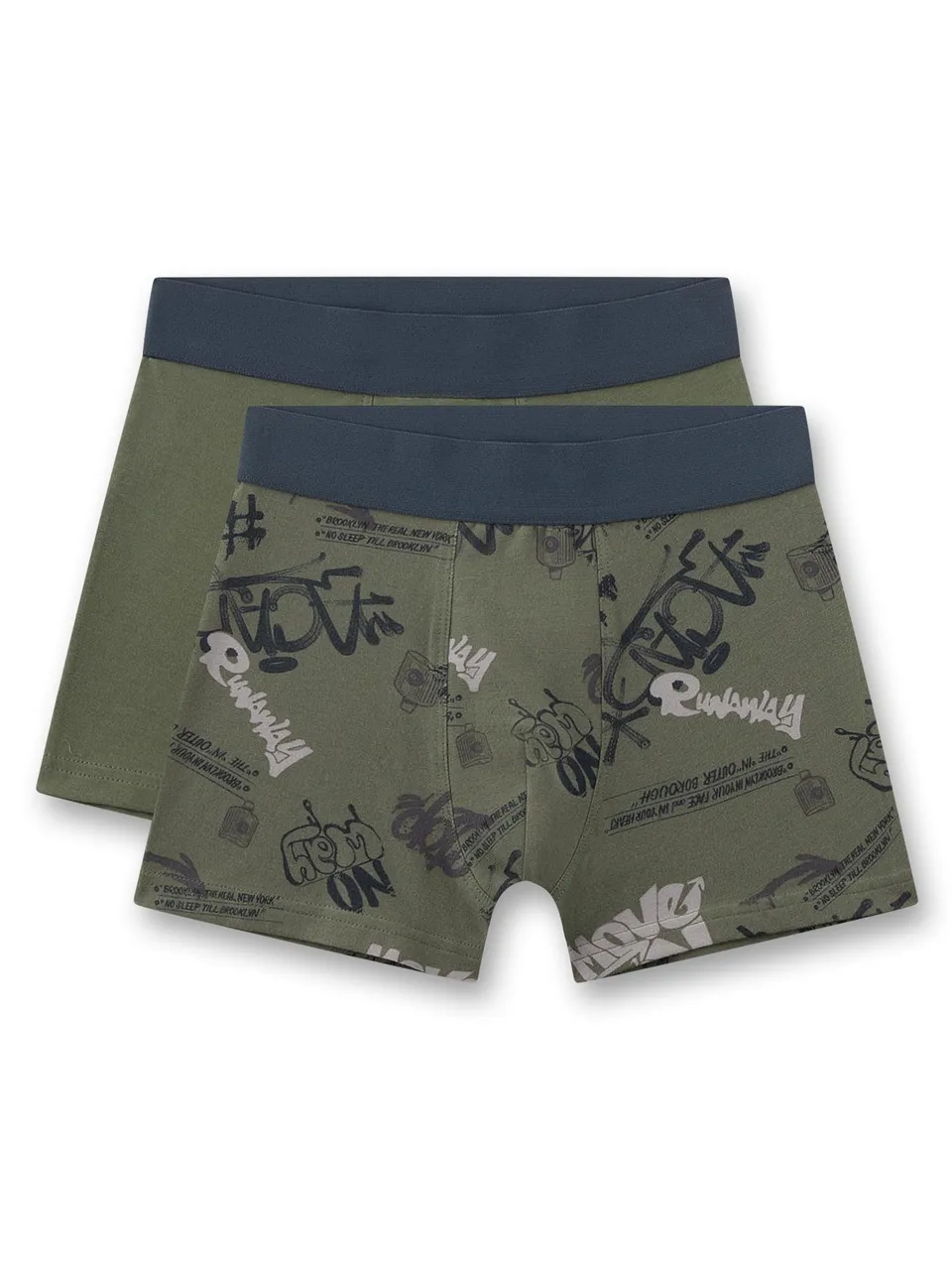 sanetta-jungen-hipshorts-2er-set-gr-n-graffiti-baumwolle-teens-unterhose image 1