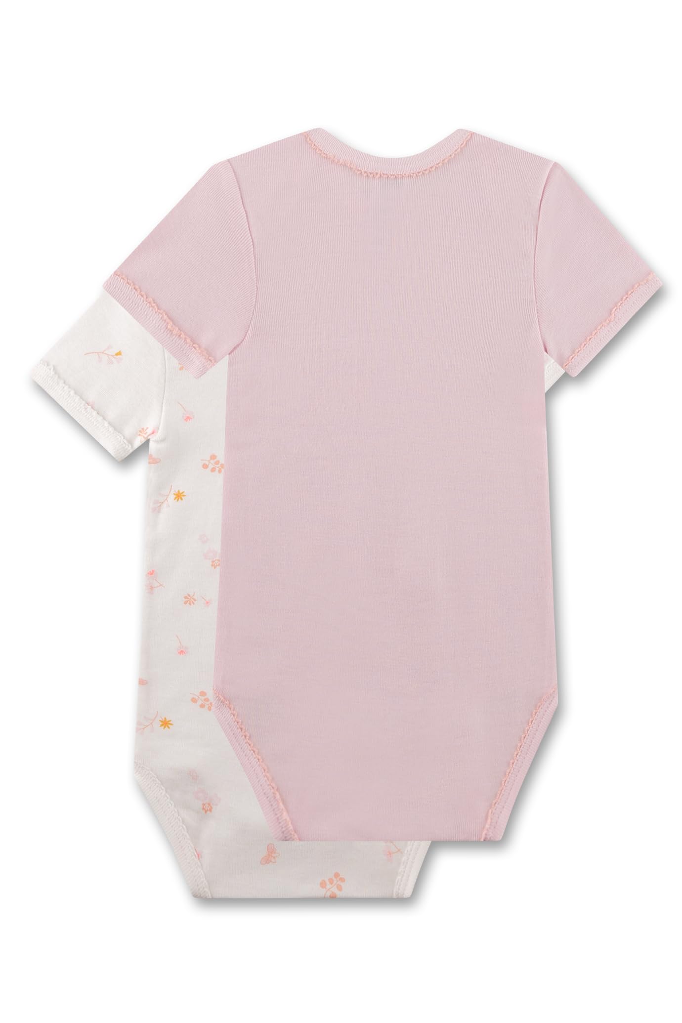 sanetta-baby-body-kurzarm-doppelpack-rosa-und-off-white-blumen-aus-bio-baumwolle image 2