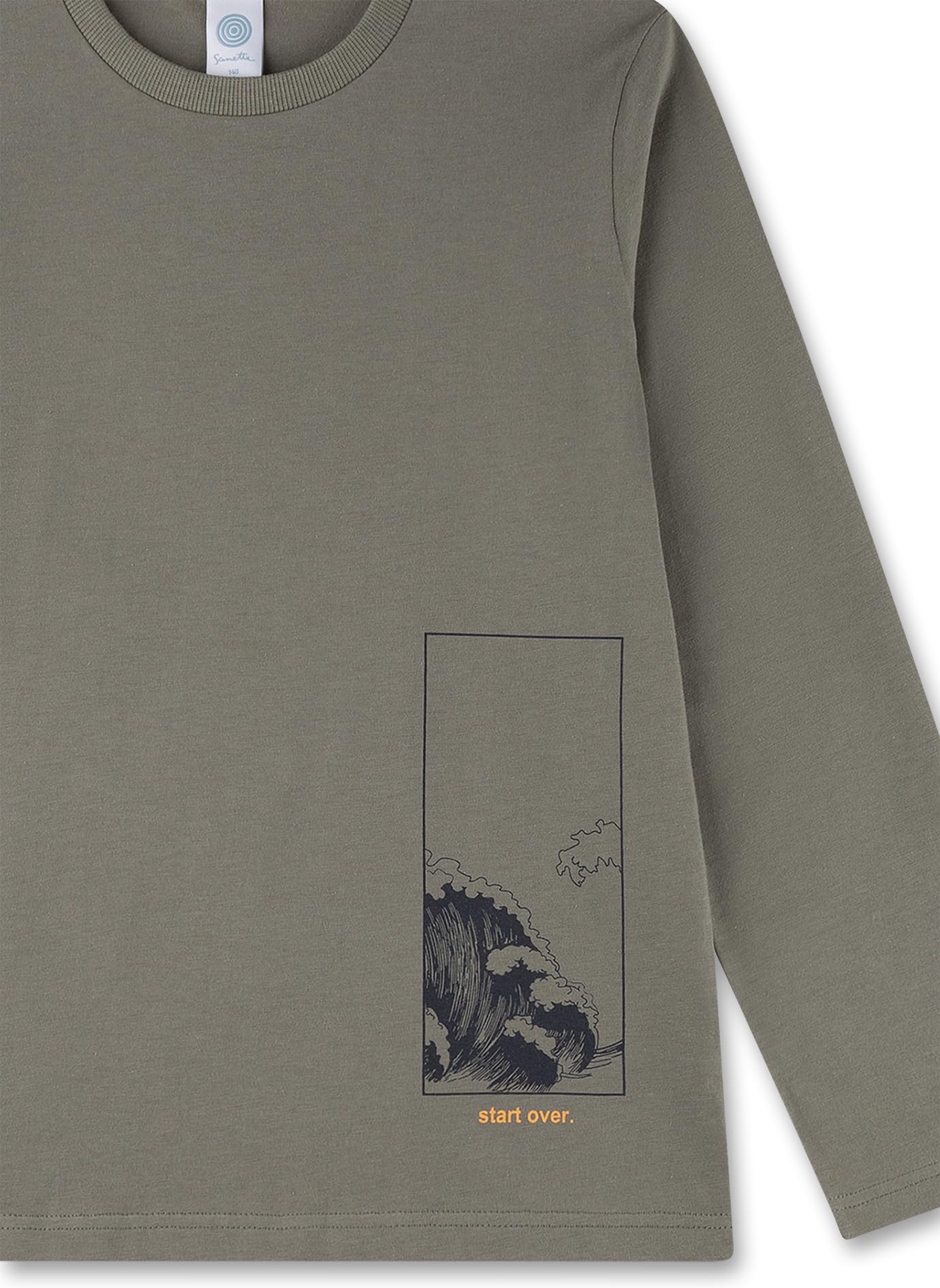 sanetta-jungen-schlafanzug-lang-grau-baumwolle-pyjamaset image 3
