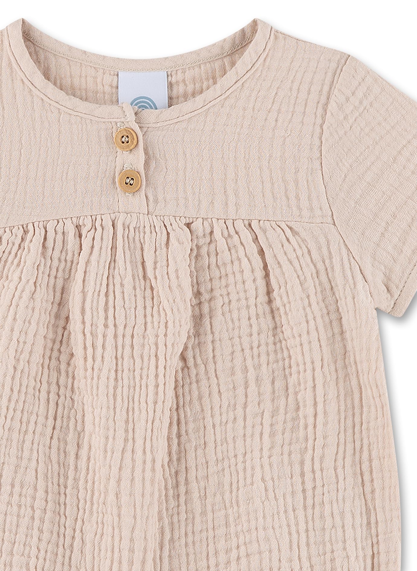 sanetta-baby-strampler-kurz-beige-aus-musselin-spieler-aus-bio-baumwolle-f-r-m-d image 3