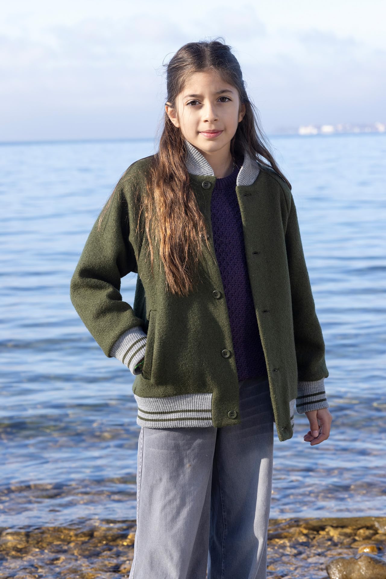 disana-college-jacke-kinder-teenager-aus-bio-merino-wollwalk-gr-86-164 image 2