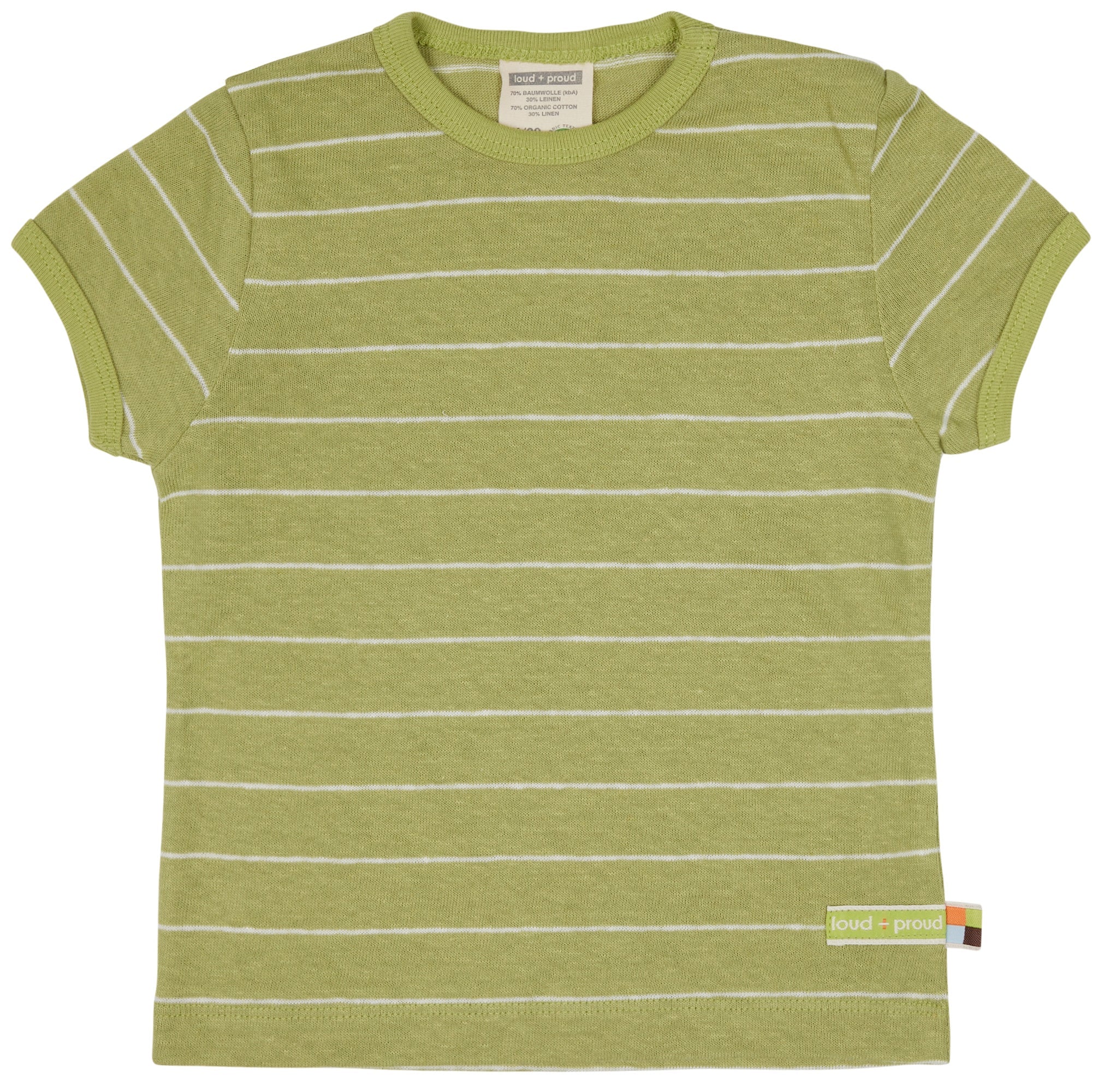 loud-proud-t-shirt-streifen-mit-leinen image 3