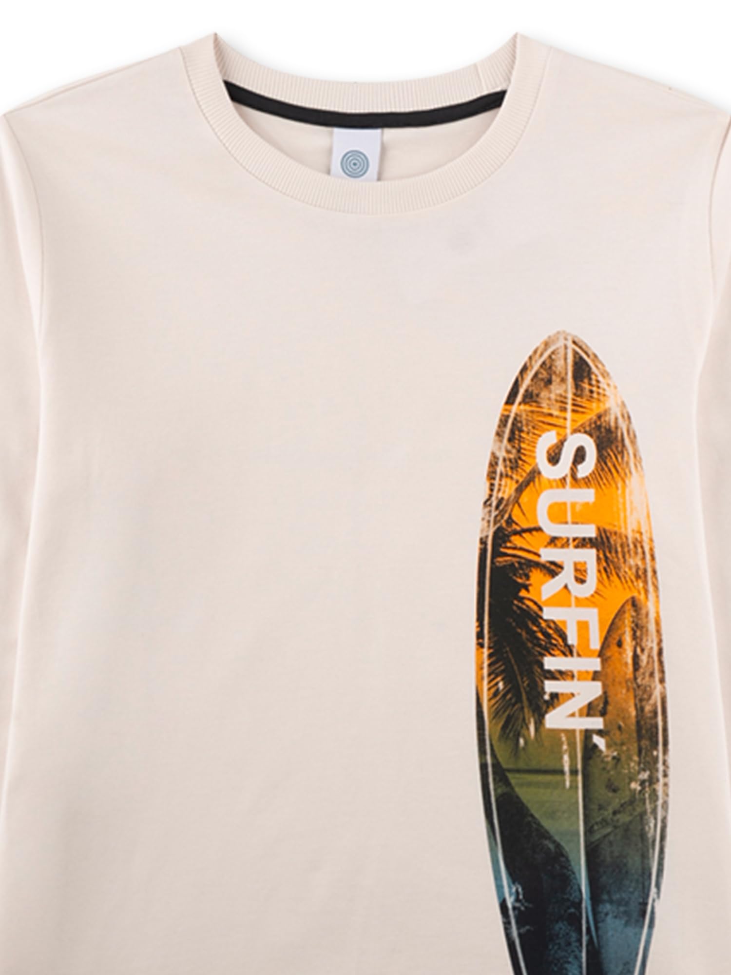 sanetta-jungen-schlafanzug-lang-beige-surfbrett-aus-100-baumwolle image 3