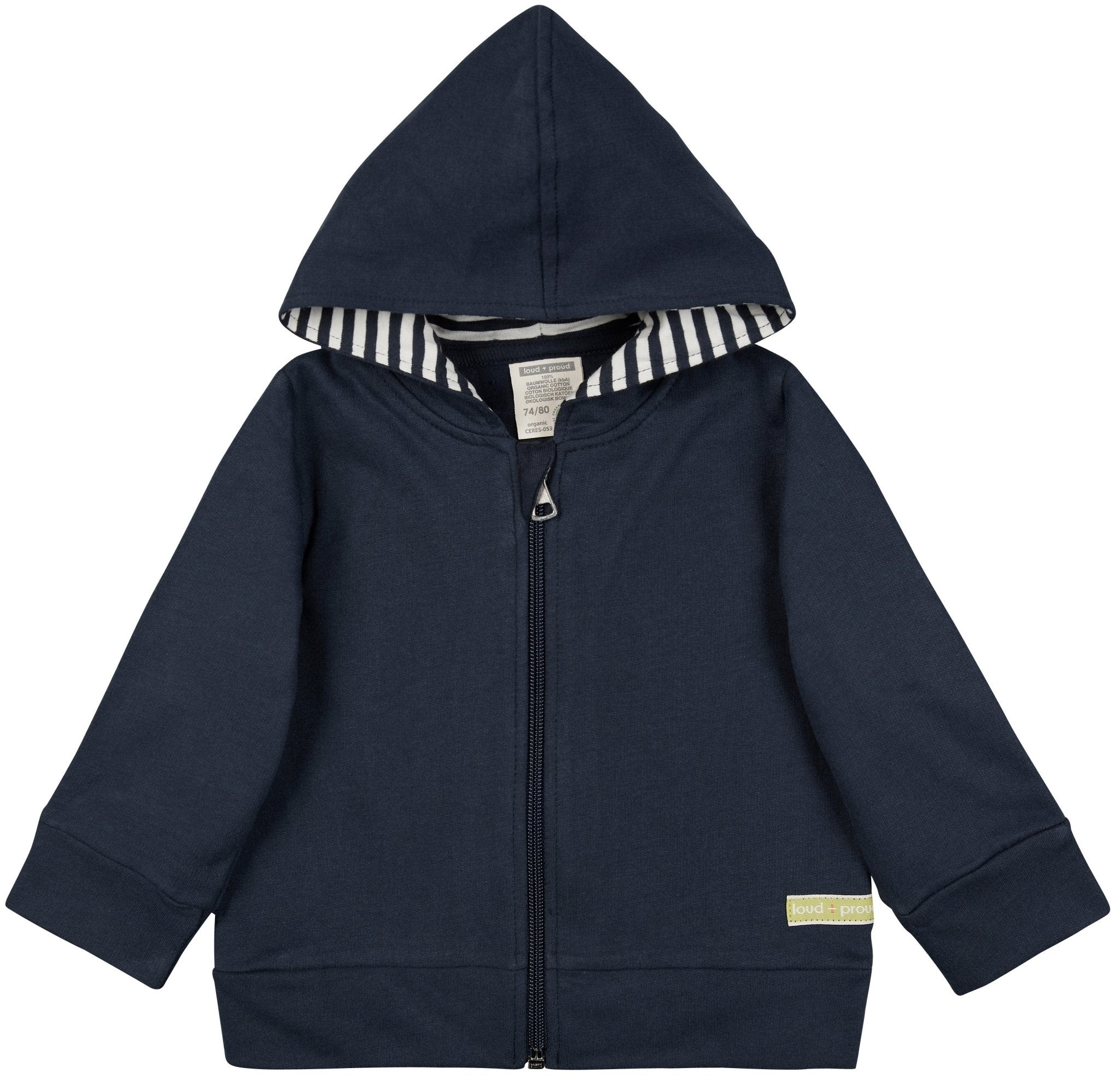loud-proud-sweatjacke-mit-kapuze-samtige-oberfl-che image 3