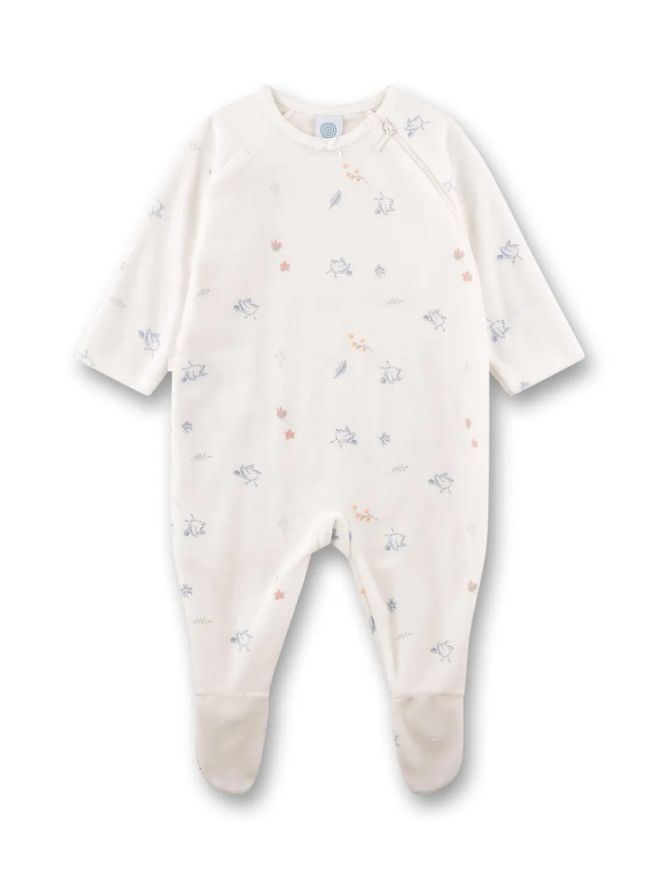 sanetta-baby-strampler-off-white-birds-aus-nicki-f-r-m-dchen image 1