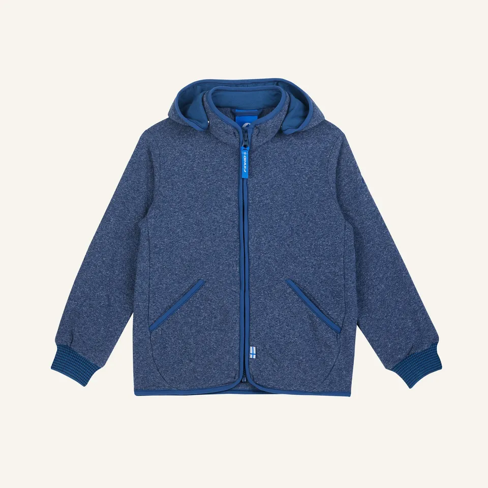 finkid-tonttu-knit-kinder-fleecejacke-strickfleece-zip-in-hoodie image 1