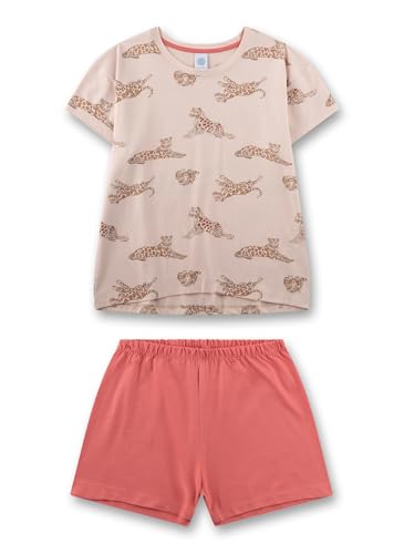 sanetta-m-dchen-schlafanzug-kurz-orange-leopard-aus-100-baumwolle image 4