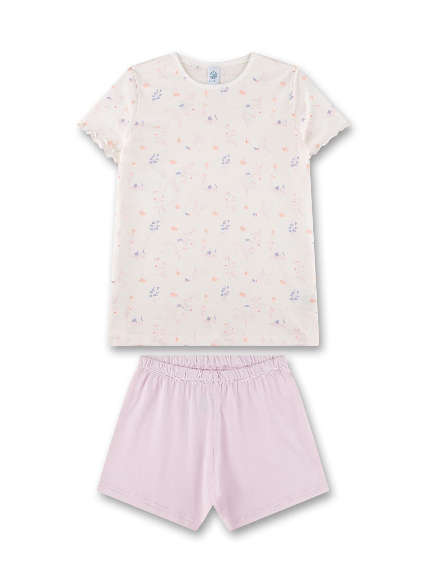 sanetta-m-dchen-schlafanzug-kurz-off-white-pyjamaset-aus-baumwoll-modal-mix image 1