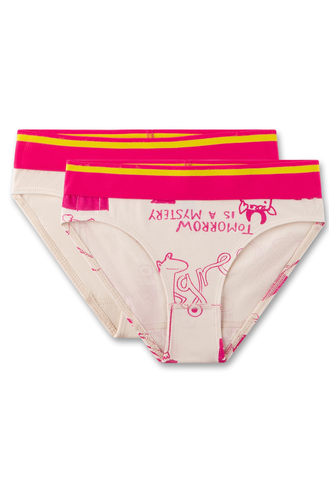 sanetta-m-dchen-rioslip-doppelpack-beige-mit-motivprint-pink-unterhose-aus-baumw image 1