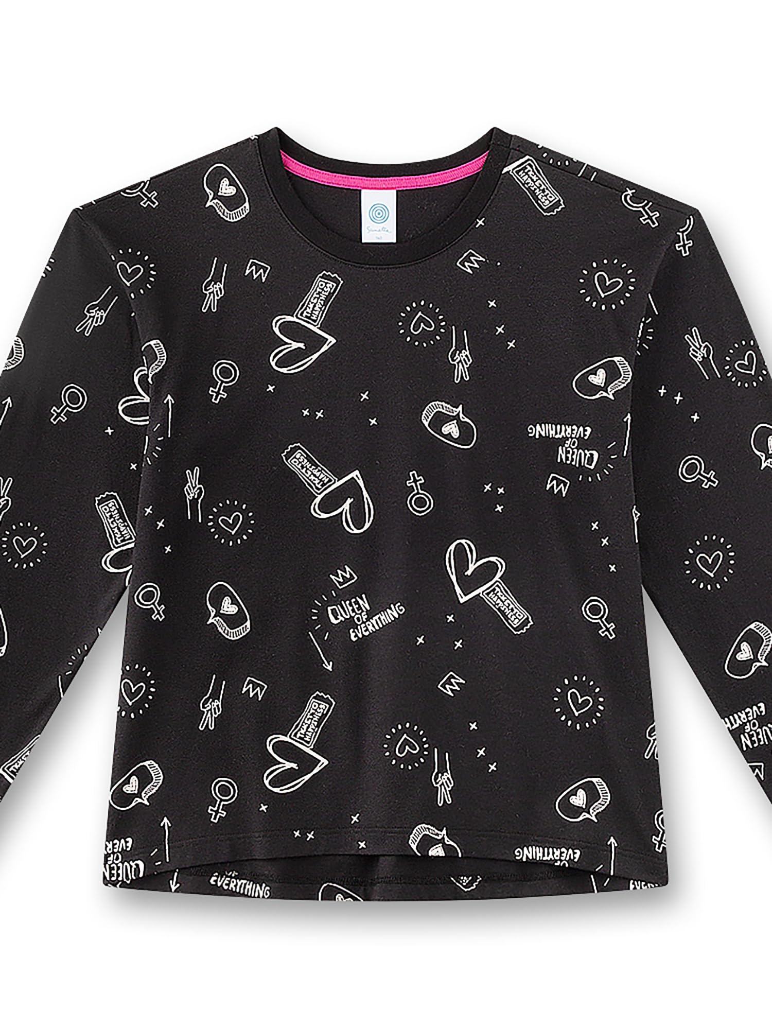 sanetta-m-dchen-schlafanzug-lang-schwarz-graffiti-aus-baumwolle image 3