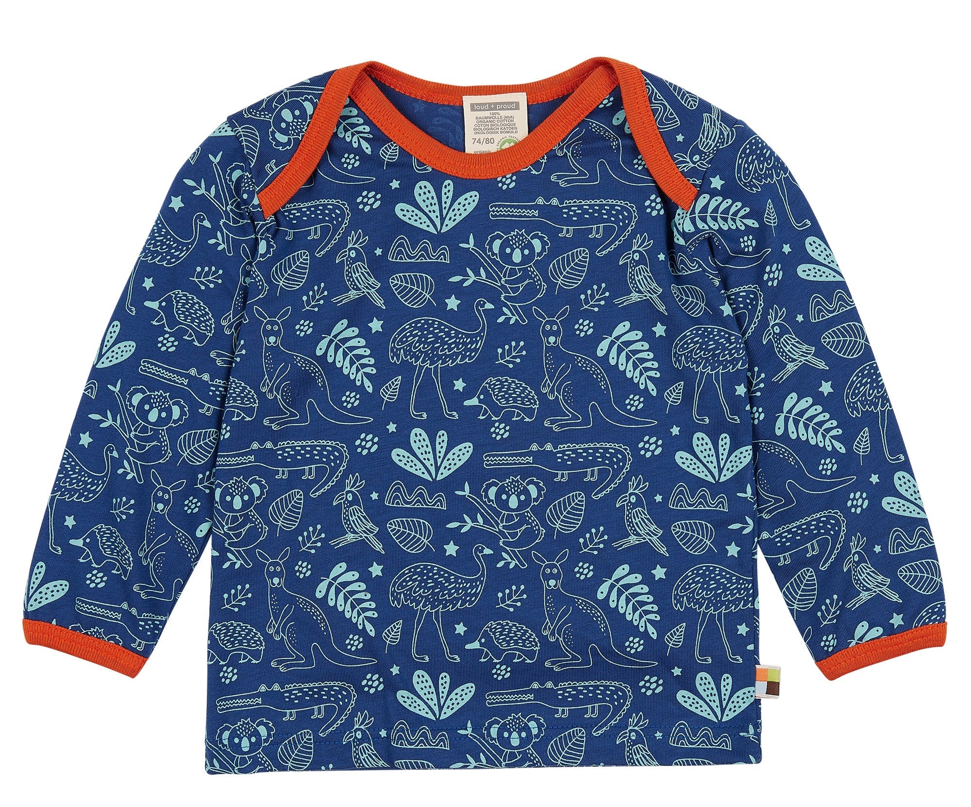 loud-proud-shirt-druck-kinder-shirt-aus-ungef-rbtem-single-jersey-mit-allover-dr image 5
