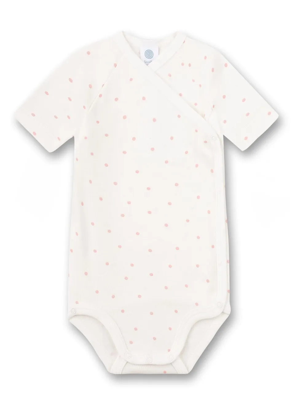 sanetta-baby-wickelbody-kurzarm-wei-dots-bio-baumwolle-f-r-m-dchen image 1