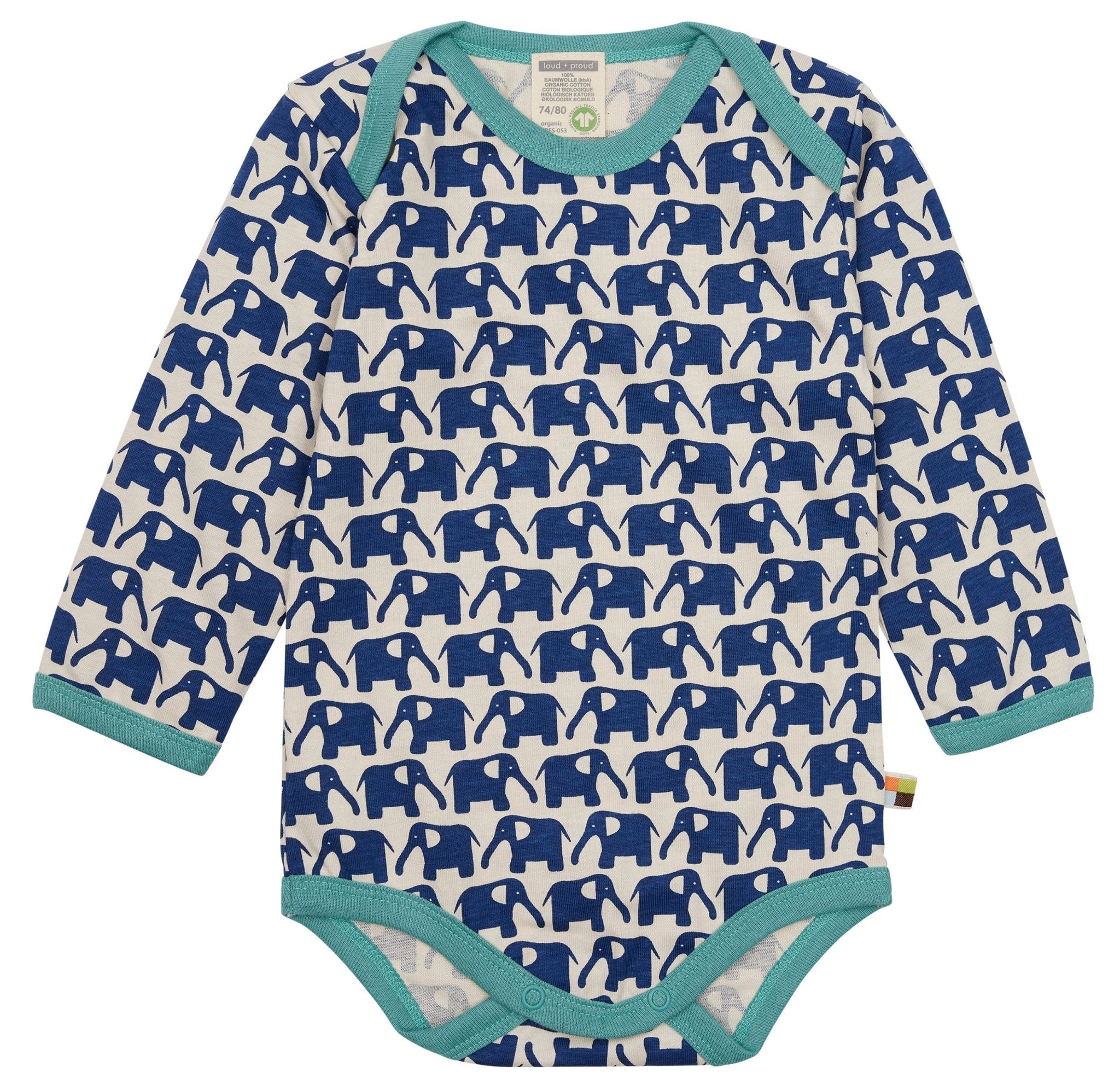 loud-proud-body-langarm-mit-druck-elefanten-bio-baumwoll-body image 3