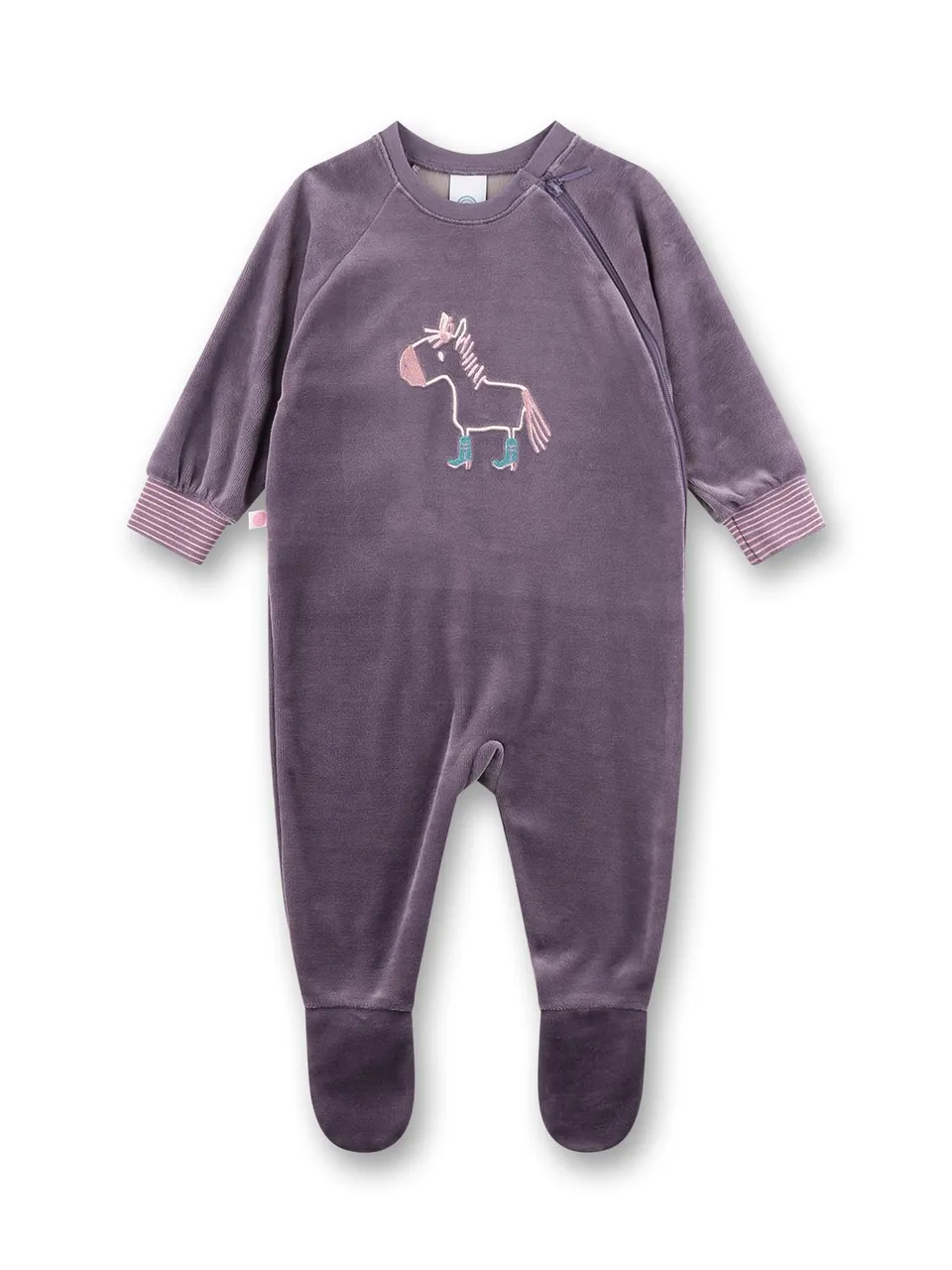 sanetta-baby-strampler-lila-esel-aus-nicki-f-r-m-dchen image 1