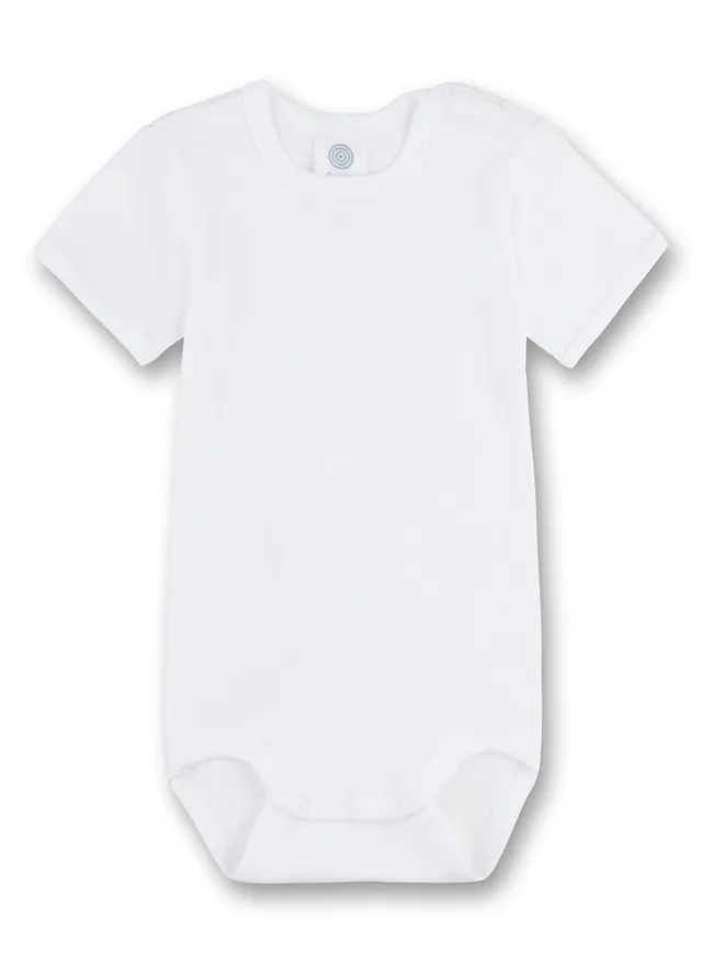 sanetta-baby-body-kurzarm-wei-bio-baumwolle-baby image 1