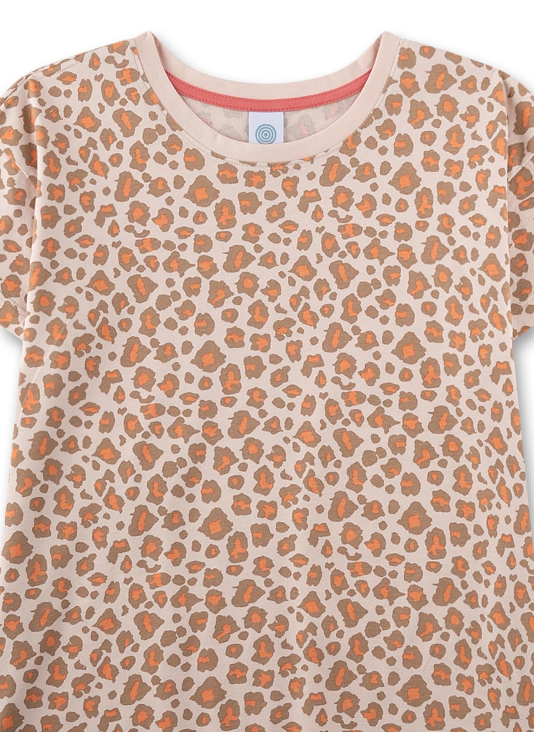 sanetta-m-dchen-schlafanzug-kurz-orange-leo-print-100-baumwolle image 3