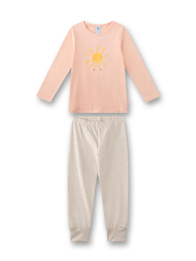 sanetta-m-dchen-schlafanzug-lang-rosa-aus-100-bio-baumwolle image 1