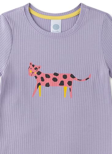 sanetta-m-dchen-schlafanzug-kurz-lila-pyjamaset-aus-viskose-baumwoll-mix image 6