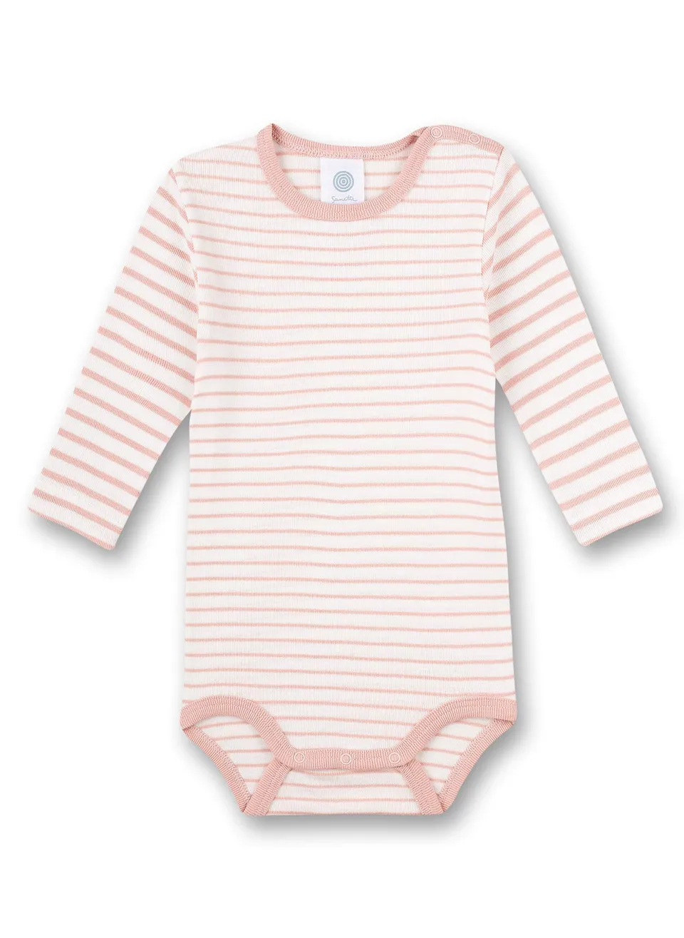 sanetta-baby-body-langarm-rosa-ringel-bio-baumwolle-f-r-m-dchen image 1