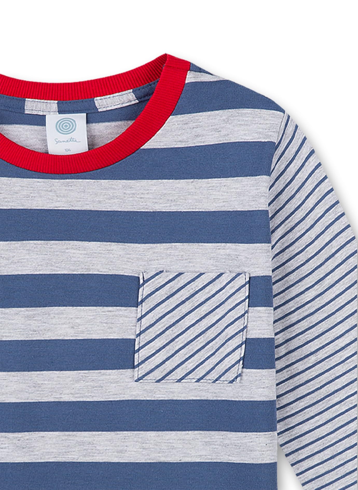 sanetta-jungen-schlafanzug-lang-blau-pyjamaset image 3