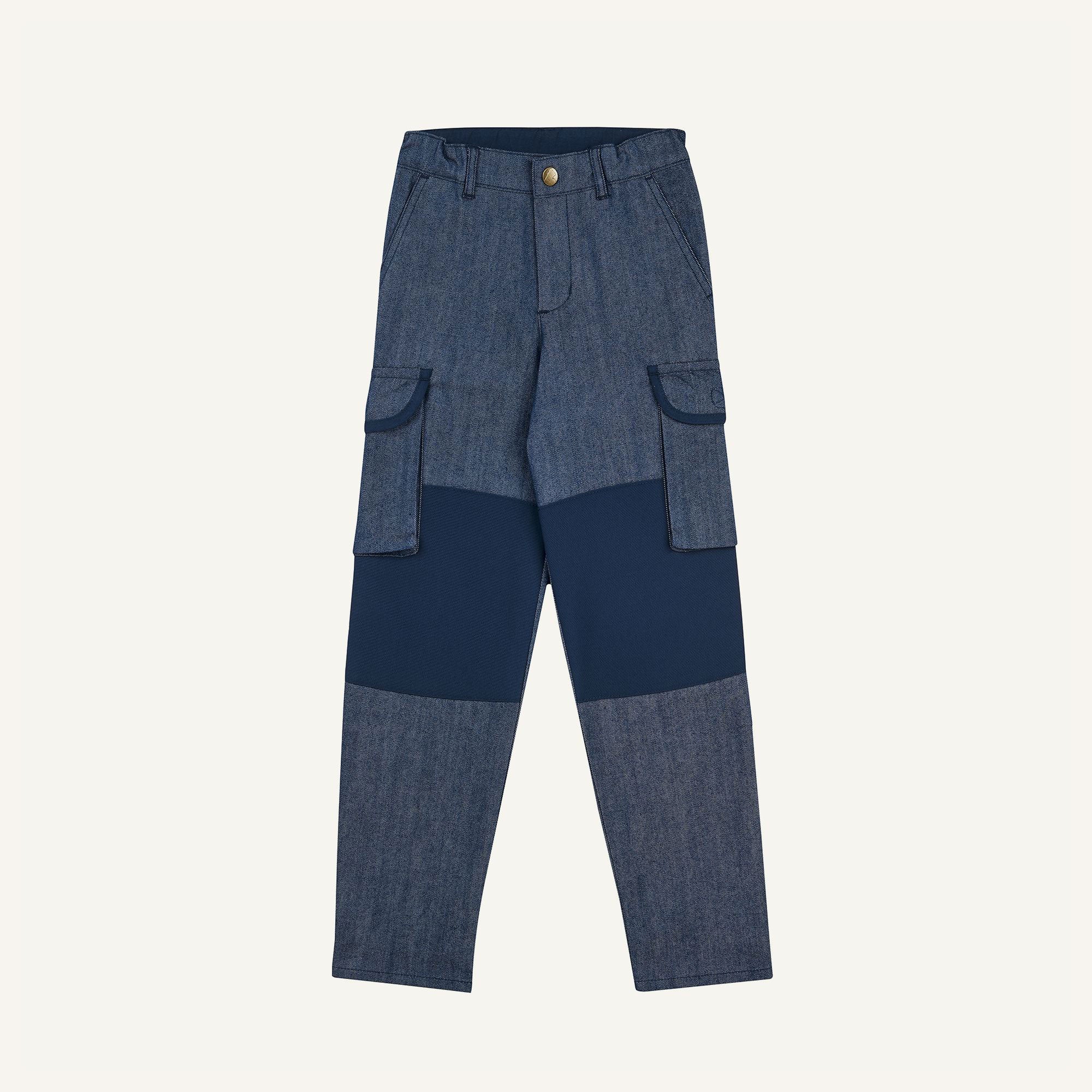 finkid-kelkka-denim-jeanshose-workerstil-mit-verst-rkung-und-mitwachs image 1