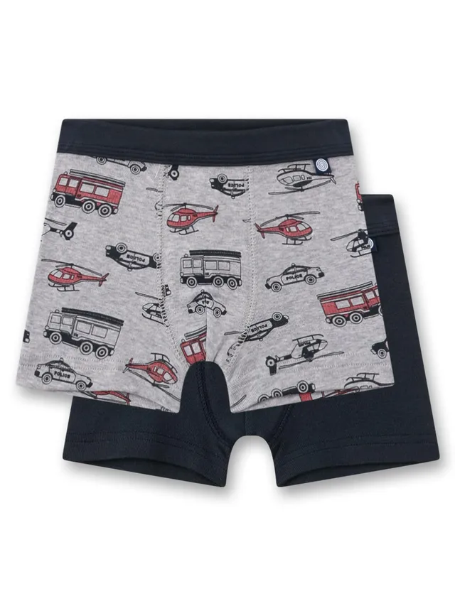 sanetta-jungen-hipshorts-doppelpack-schwarz-grau-fahrzeuge-unterhose-f-r-jungen- image 1