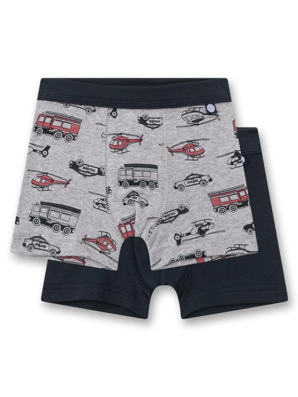 sanetta-jungen-hipshorts-doppelpack-schwarz-grau-fahrzeuge-unterhose-f-r-jungen- image 1