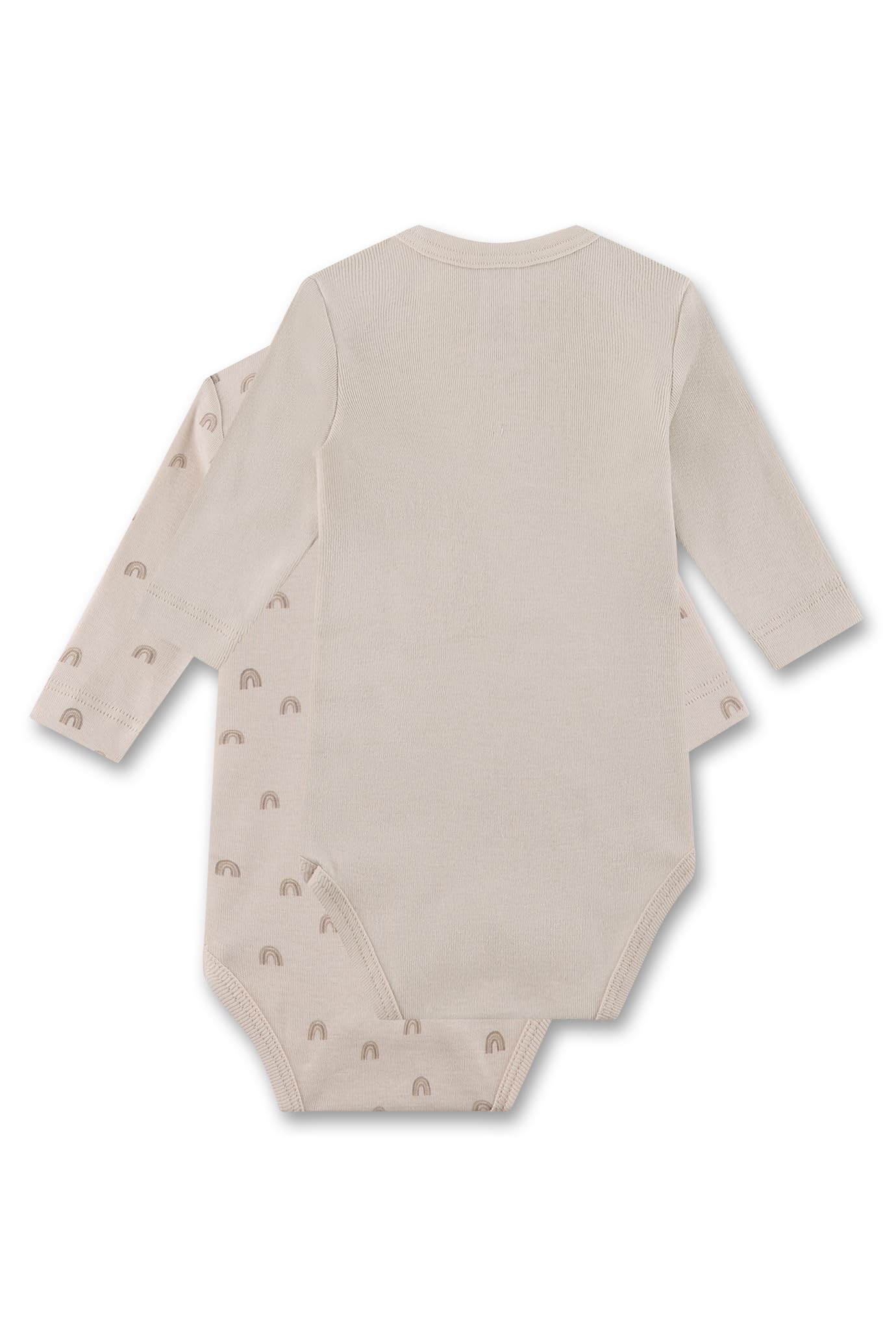 sanetta-baby-body-langarm-doppelpack-beige-regenbogen-unisex-body-aus-bio-baumwo image 2