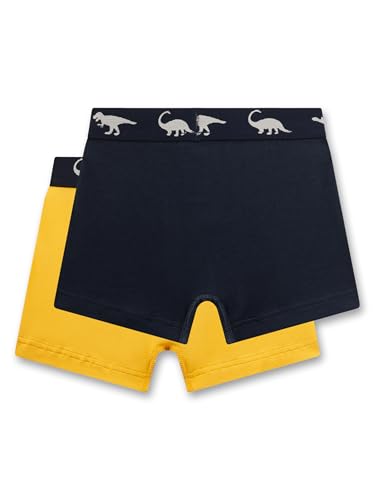 sanetta-jungen-hipshorts-doppelpack-dunkelblau-gelb-baumwoll-mix image 5
