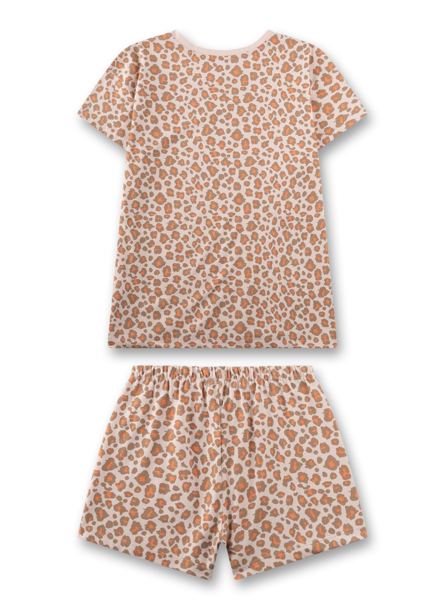 sanetta-m-dchen-schlafanzug-kurz-orange-leo-print-100-baumwolle image 2